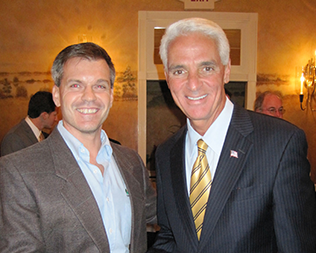 Steve Hilfiker with Gov. Crist