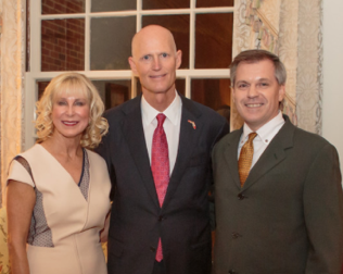 Steve Hilfiker with Gov. Scott